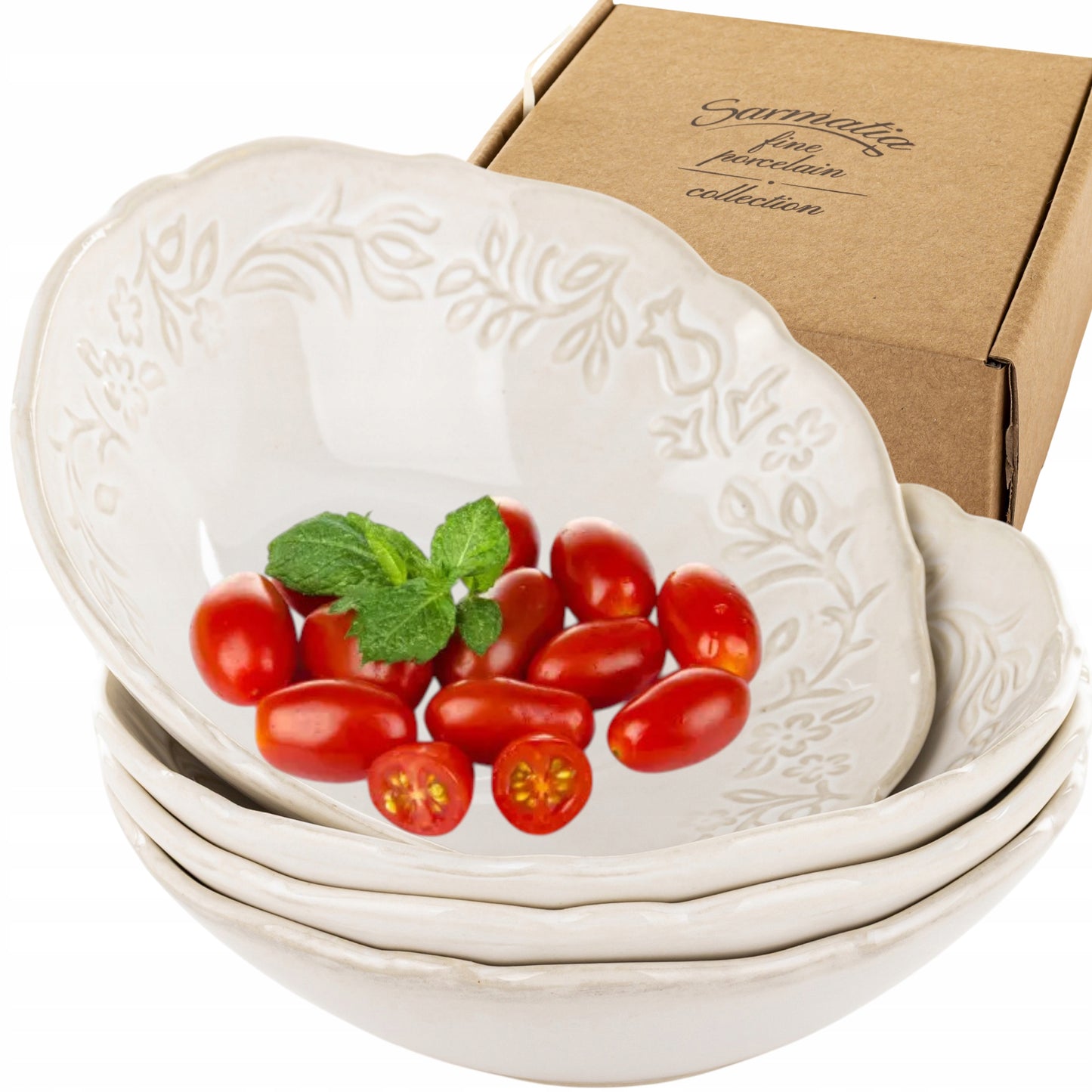 Salaterka Miska miseczka porcelanowa kremowa 13cm