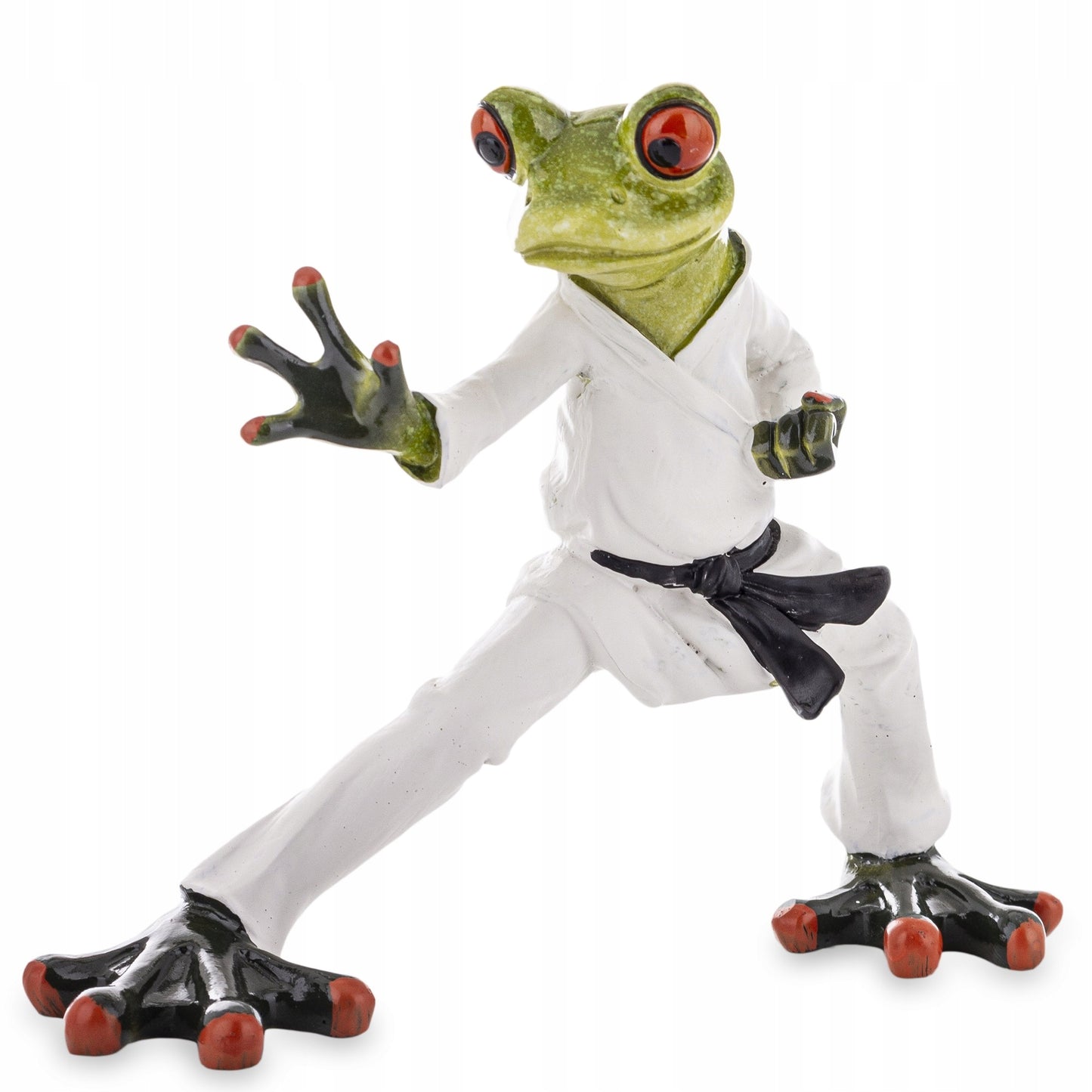 Figurka żaba karate figura karateki dekoracja prezent sztuki walki