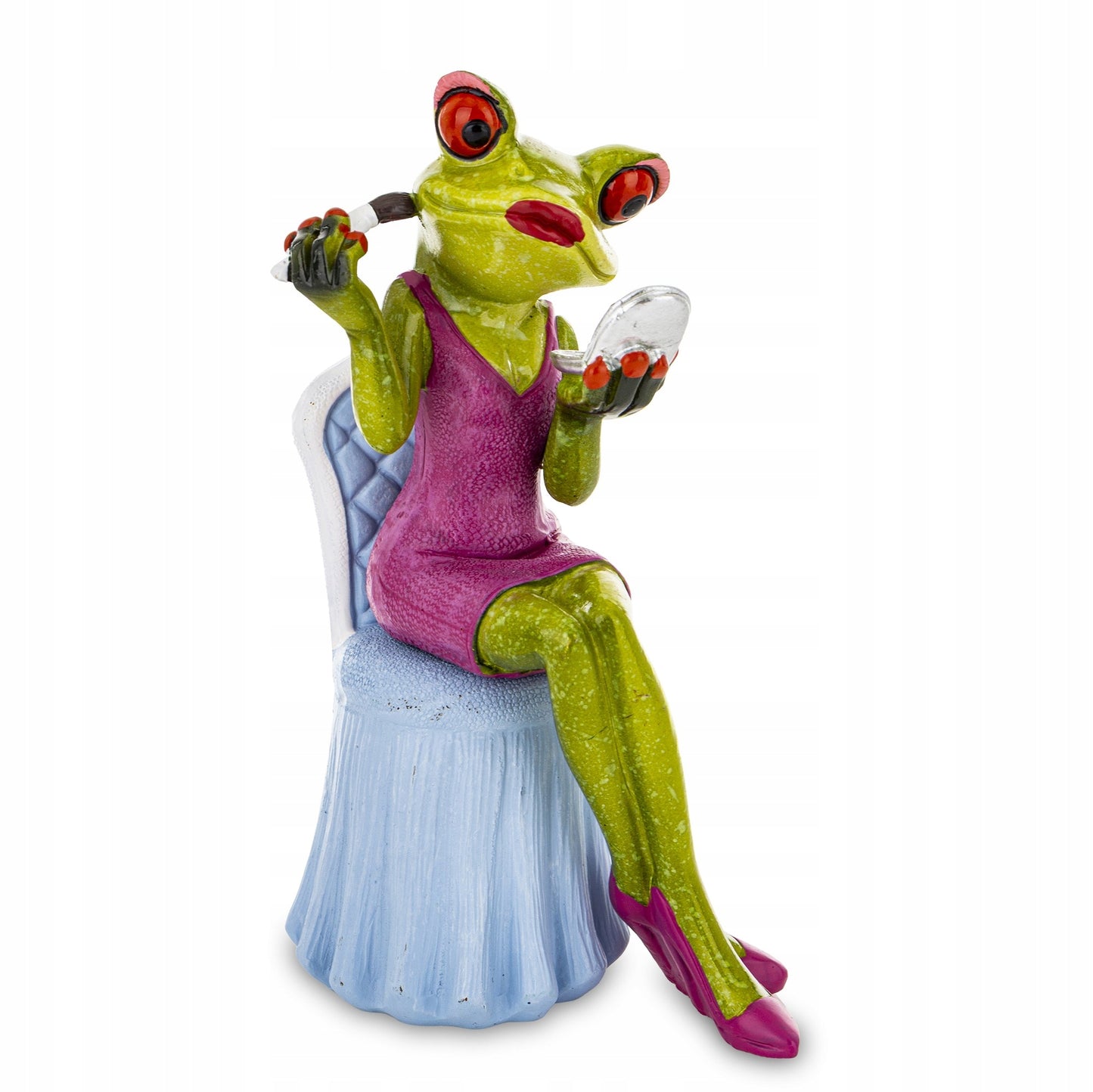 FIGURKA ŻABA stylowa Elegantka makijażystka Modnisia żabka w mini