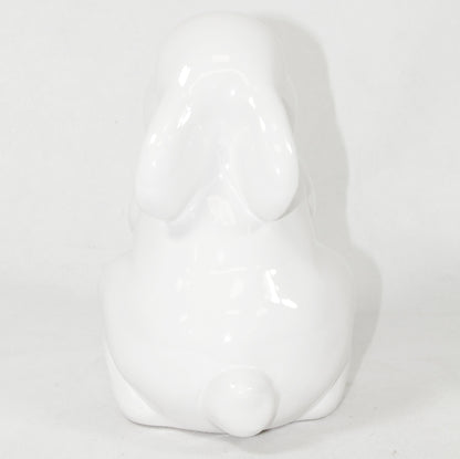 Figurka królik zając wielkanocny 16,5 cm biały