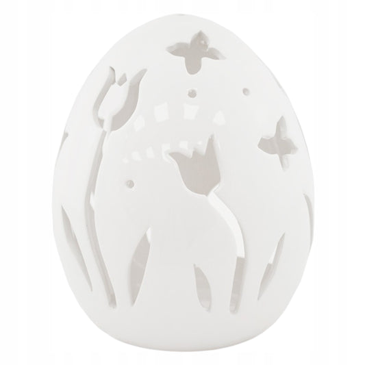 Jajko T-Light dekoracja wielkanoc ozdoba ceramiczna latarenka 20cm