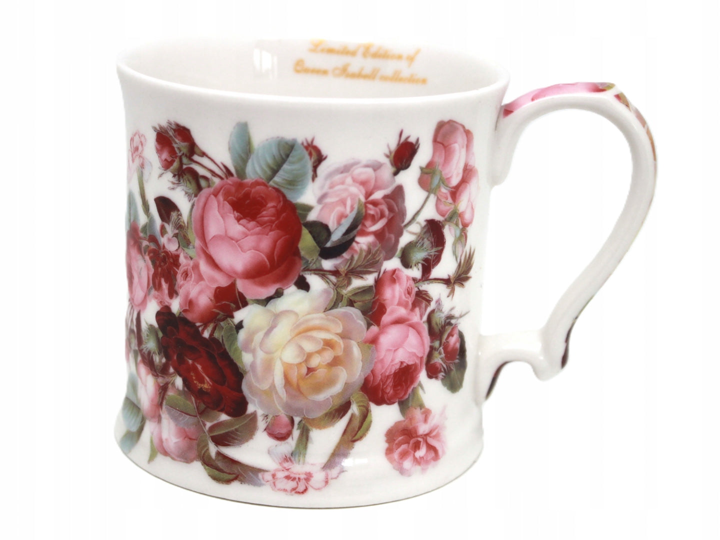 Kubek porcelanowy w kwiaty Queen Isabell porcelana w pudełku 360 ml