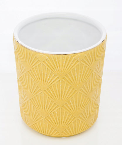 Osłonka 16,5 x 14,5 cm ceramika żółty