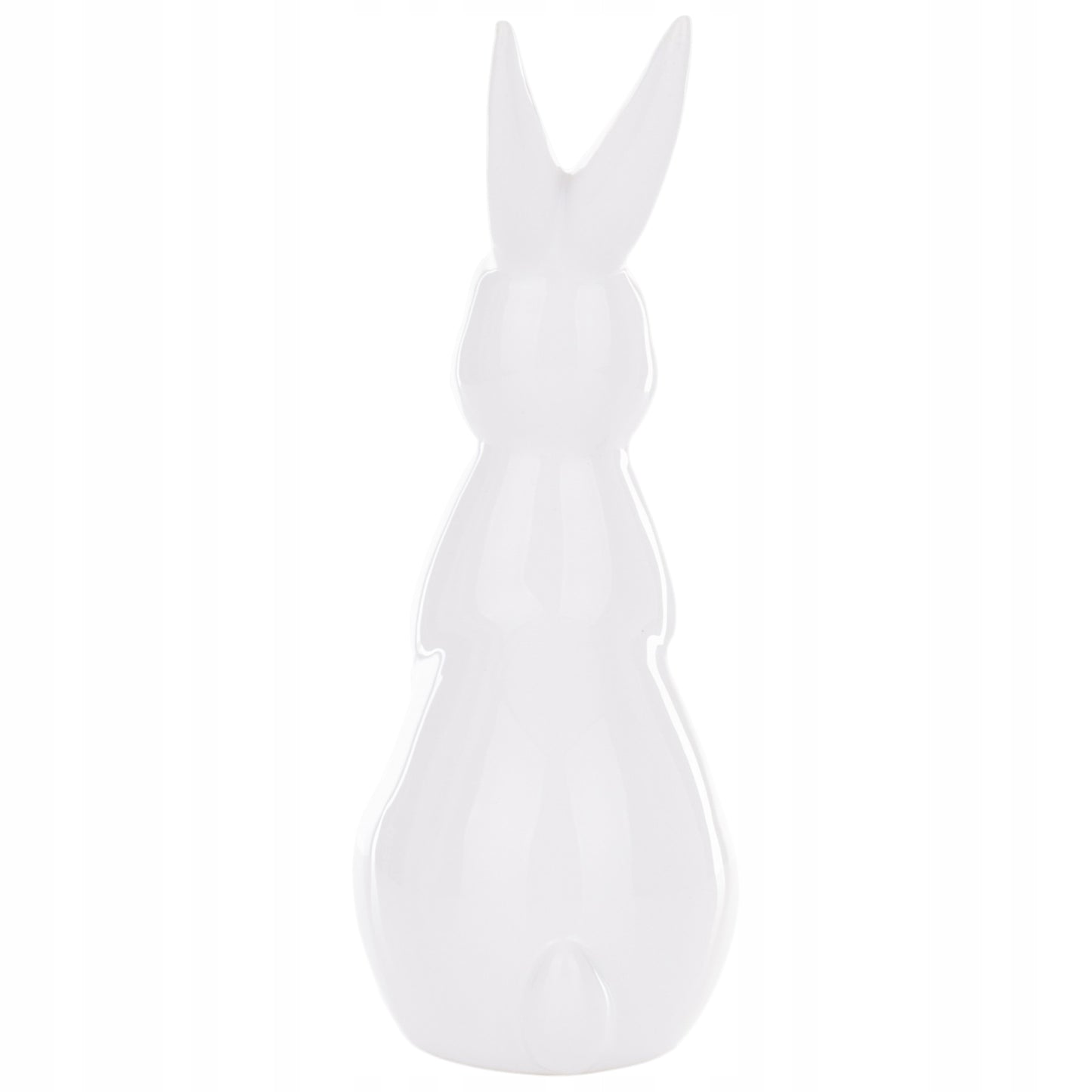 Zajączek figurka biała ceramika siedzący króliczek 18,5cm
