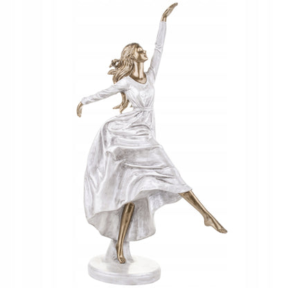 Figurka baletnica kobieta w białej sukni elegancka ozdoba dekoracja 47cm