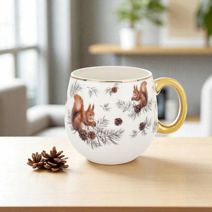 Porcelanowy Kubek baryłka 530 ml duży w pudełku