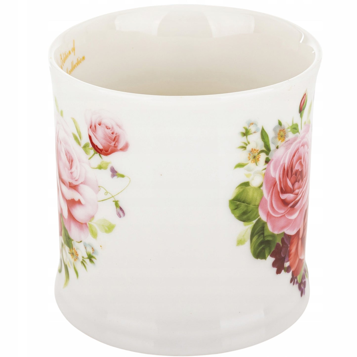 Kubek porcelanowy w róże 360 ml kwiatowy Prezent w pudełku na herbate 360ml