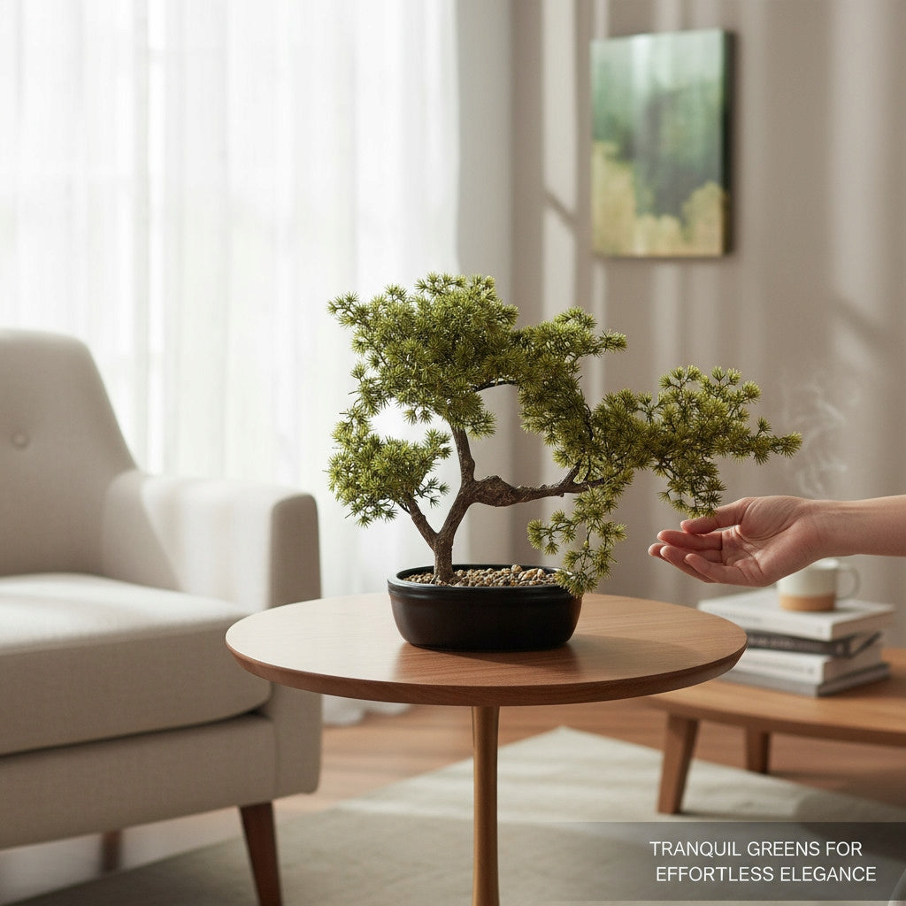Sztuczne drzewko Bonsai w doniczce 38x45x25 ozdobne