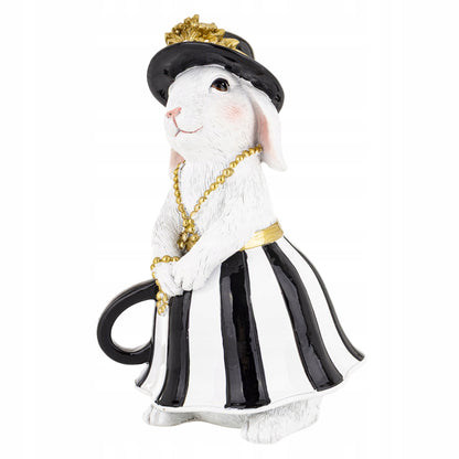 Figurka wielkanocna Elegancka Króliczka Glamour Pani królik dekoracja