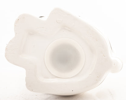 Skarbonka DUŻA Otwierana Ceramiczna Biała KOT 17,5