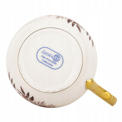 Kubek w pudełku porcelana 450 ml filiżanka wzór w kwiaty prezentowy