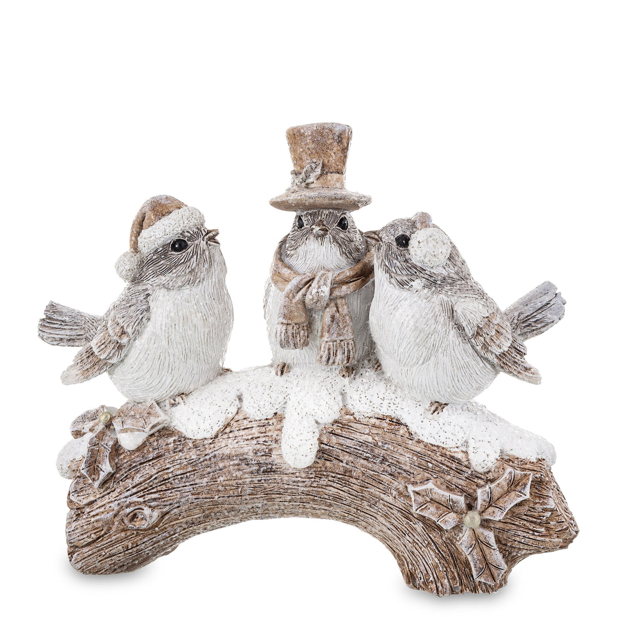 Figurka świąteczna Ptaszki tworzywo sztuczne 10,5x13x6 cm Kelly