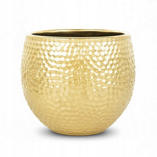 osłonka na doniczkę złota 13,5 x14,5 x14 ,5 wew. 13cm doniczka stylowa