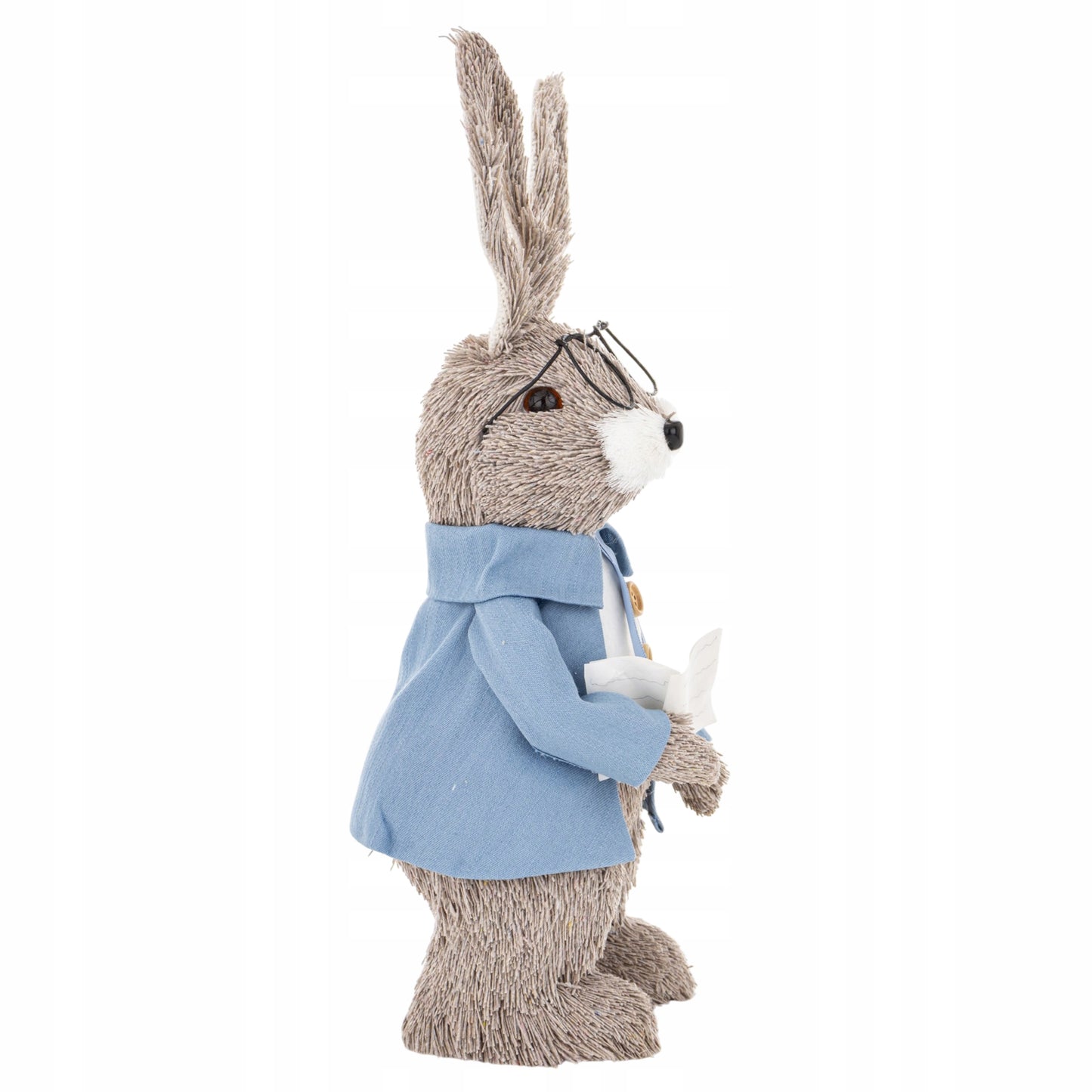 Figurka Królik Wielkanocny 35 cm Dekoracja Świąteczna Zając z Okularami
