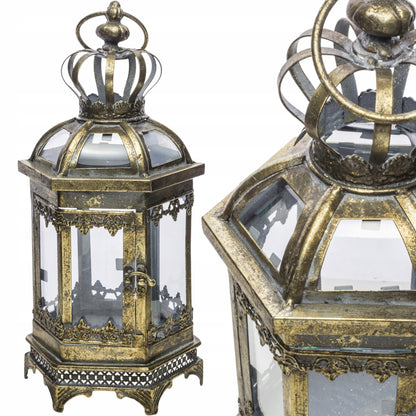 Lampion metalowy duży Latarenka styl indyjski
