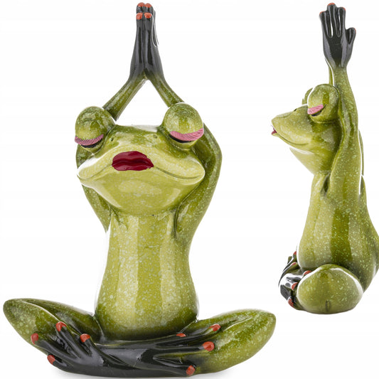 FIGURKA ŻABA MEDYTUJĄCA 20x15x7cm żabka joga pilates
