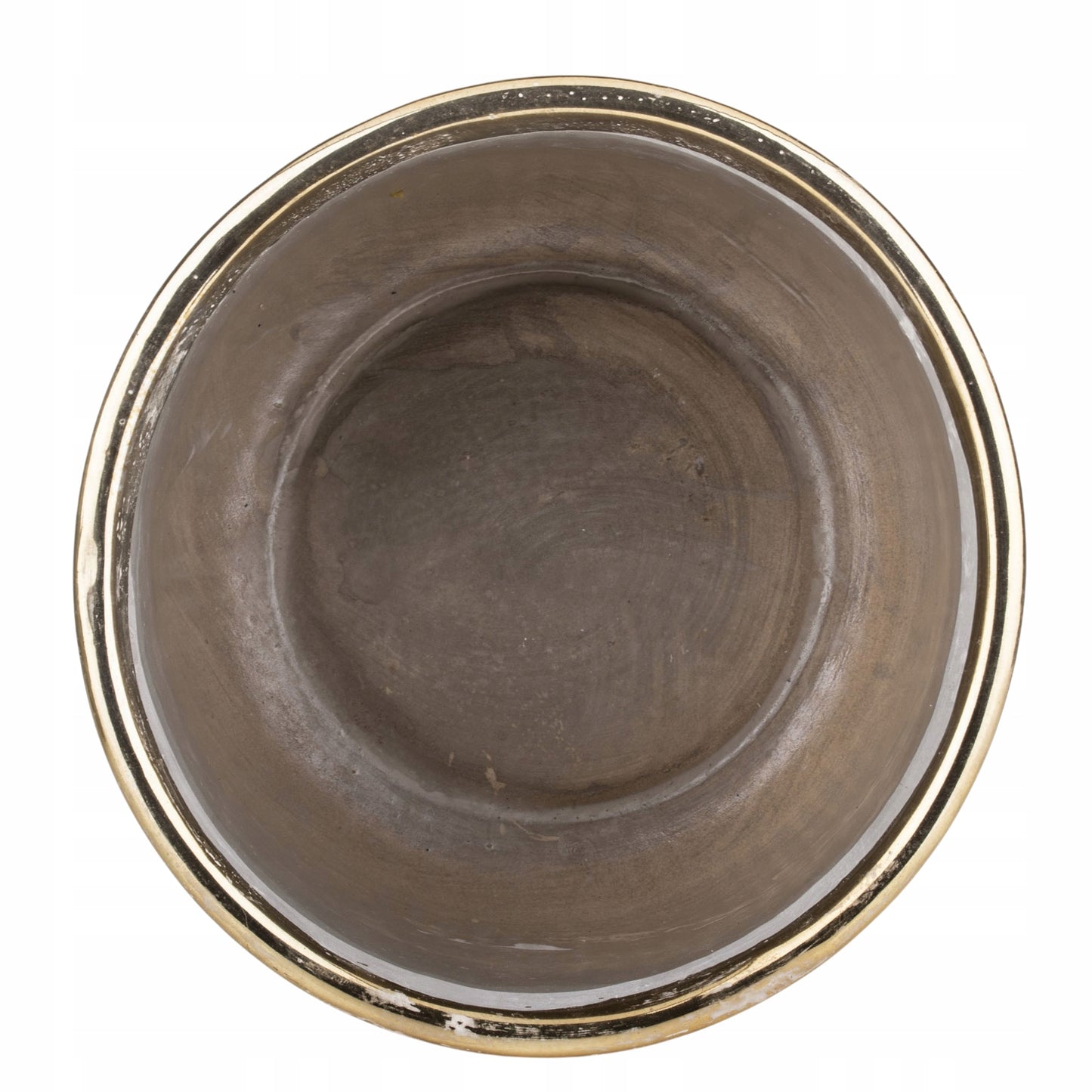 Osłonka na doniczkę złota ceramiczna doniczka 14,5x20,5cm