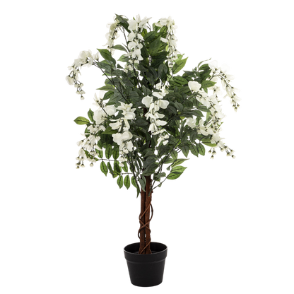 Drzewko Dekoracyjne Wisteria 96 cm sztuczny krzew ozdobny w doniczce