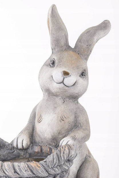 osłonka figurka zając 43 cm Królik wielkanocny doniczka