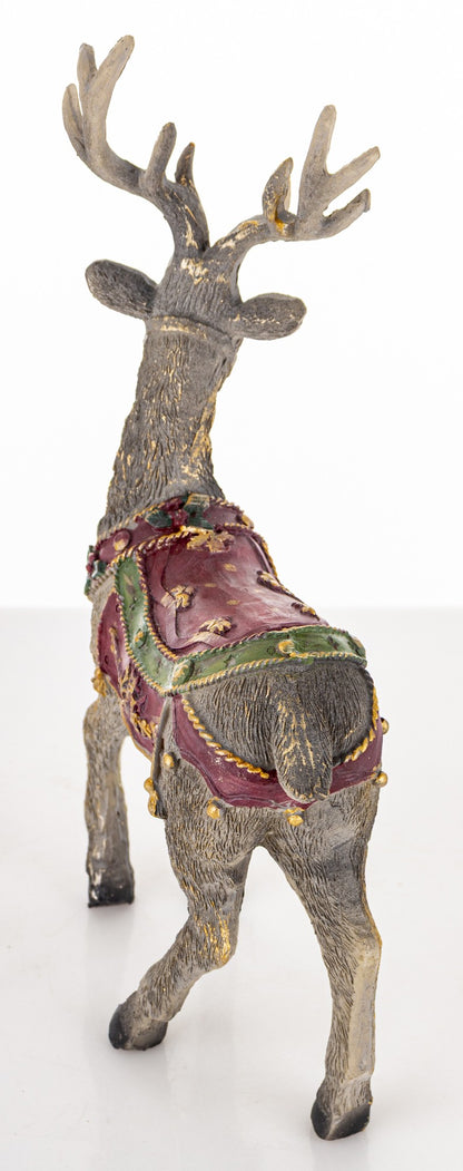 Figurka świąteczna jeleń tworzywo sztuczne 24,5x16x6 cm Casa Roma
