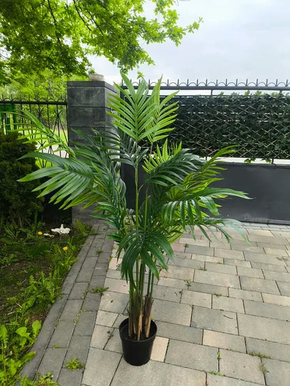 Palma sztuczna w doniczce Roślina Dekoracyjna Krzew Drzewko 129cm