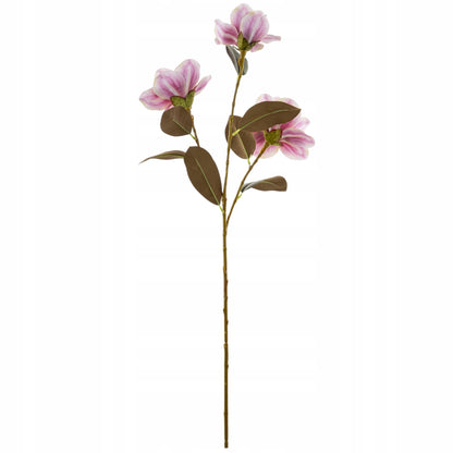 Kwiat Sztuczny 80cm magnolia gałązka dekoracyjna rożowa premium