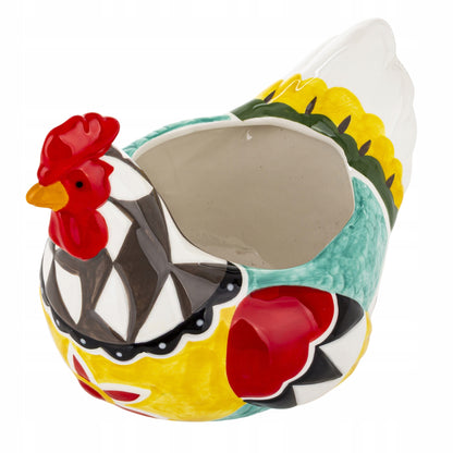 Ceramiczna Kura - Pojemnik Wielkanocny Figurka Osłonka Dekoracja Wiosenna