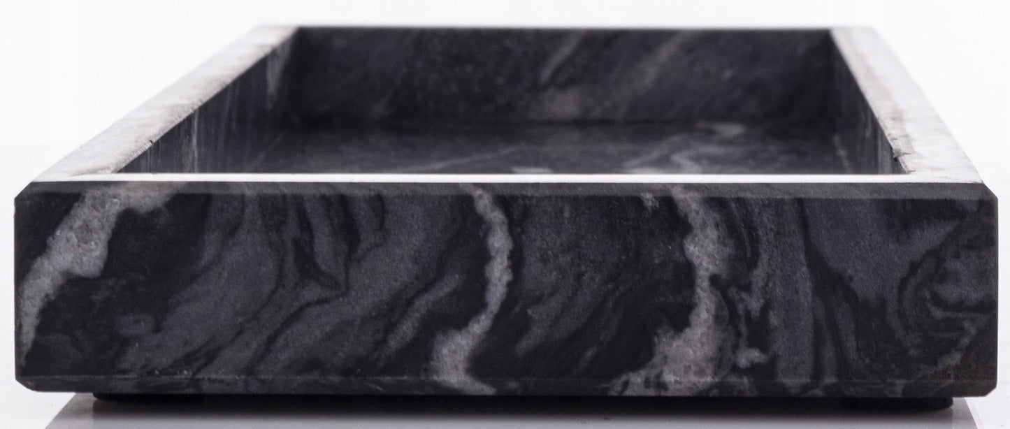Taca Dekoracyjna Patera ozdobna marmurowa 30x13 cm podstawka