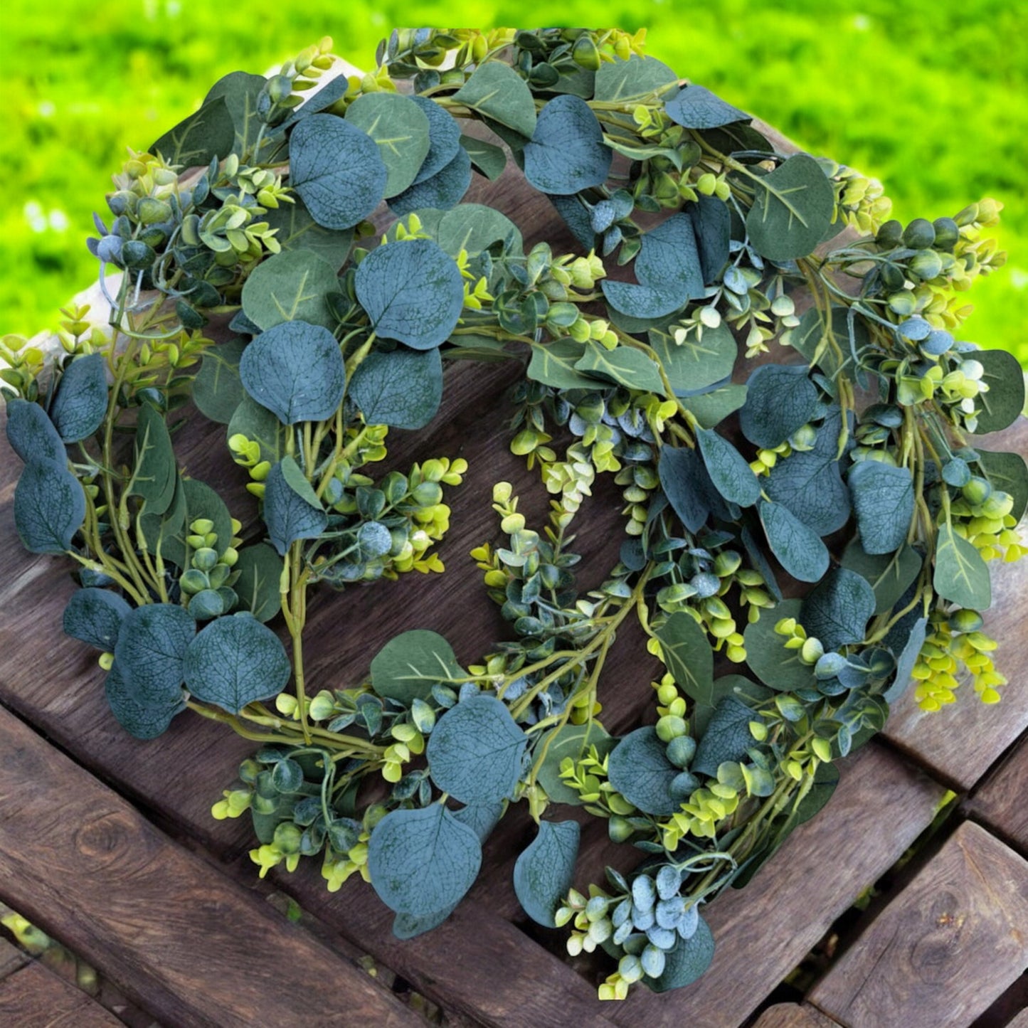 girlanda bukszpan eukaliptus dekoracja 200 cm wiosenna wielkanocna stroik