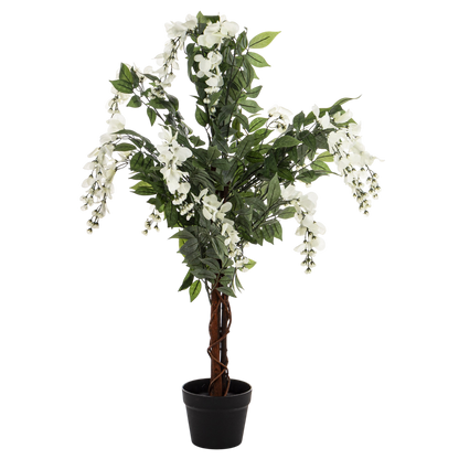 Drzewko Dekoracyjne Wisteria 96 cm sztuczny krzew ozdobny w doniczce