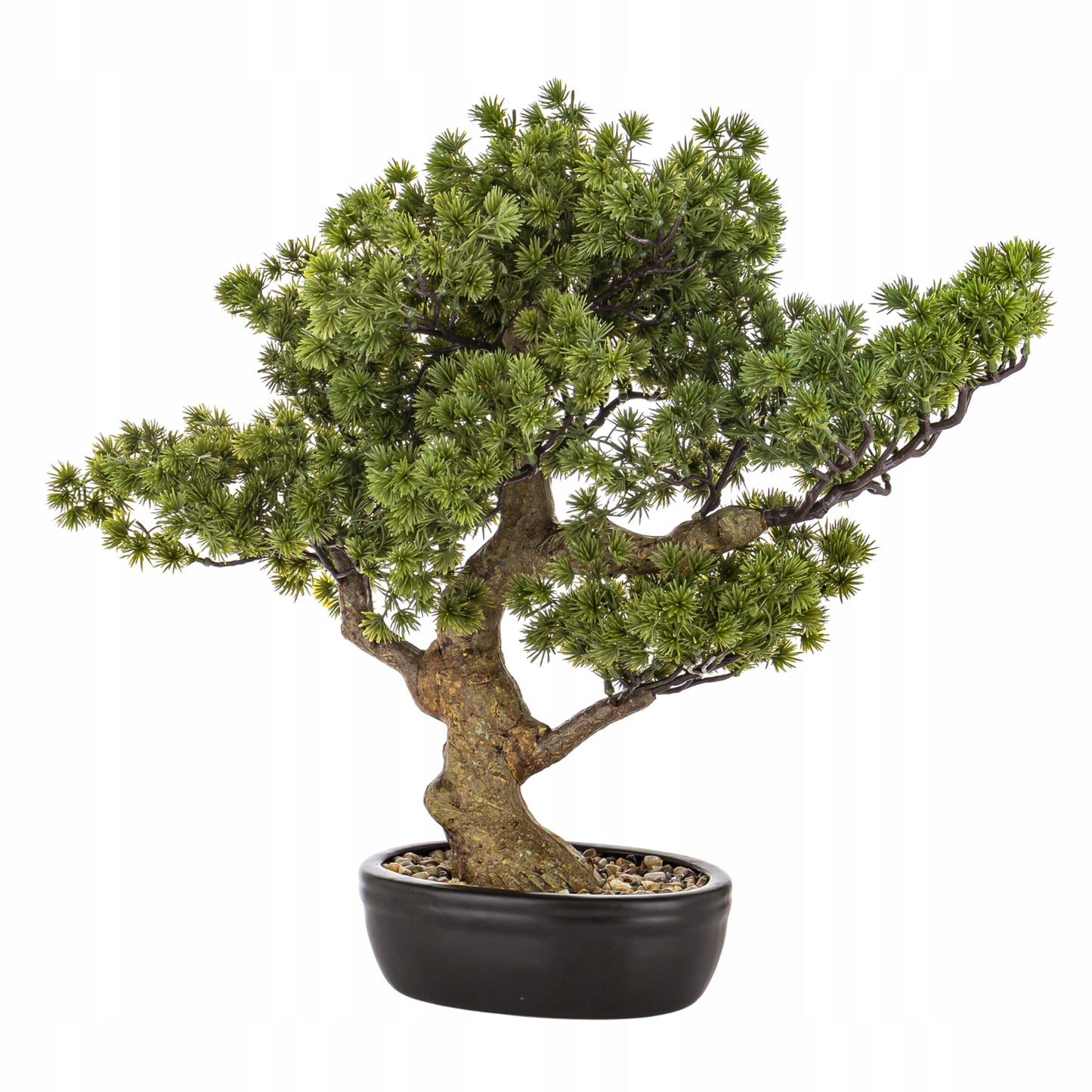 Okazałe sztuczne drzewko BONSAI 48x50x28 cm modrzew japoński iglasty BONZAI