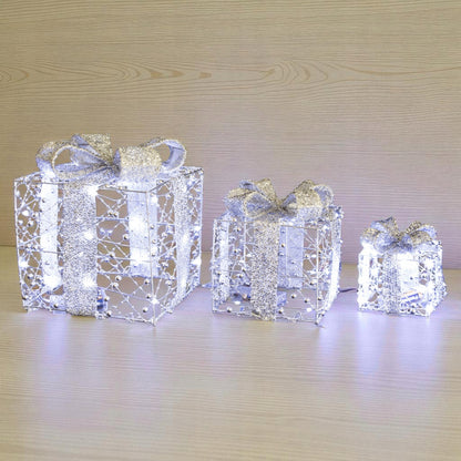 Ozdoba Prezenty 3 szt. LED Figurka świetlna świąteczna duża iluminacja