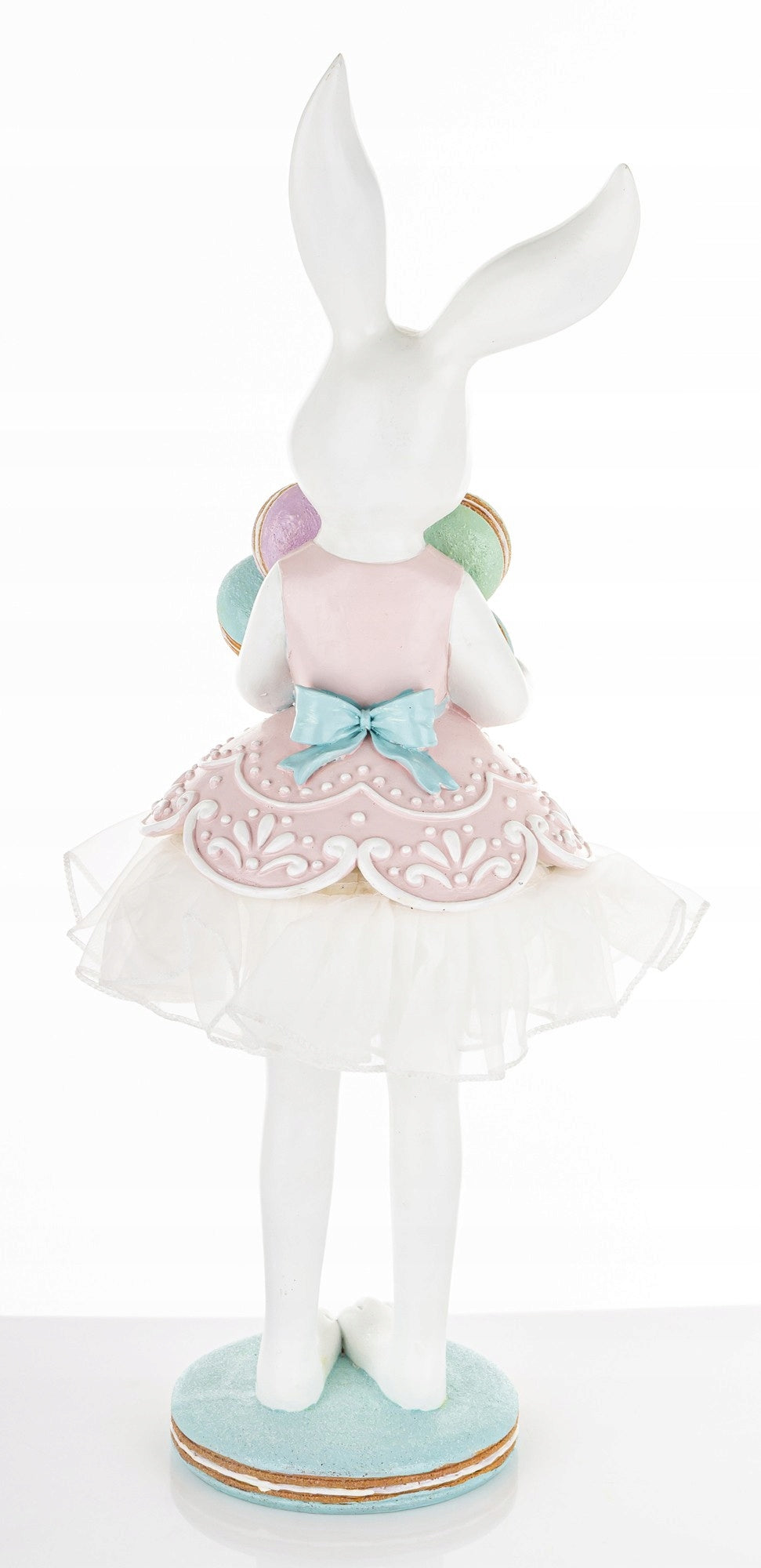 figurka zajączek wielkanocny biały dziewczynka króliczek 55cm XL