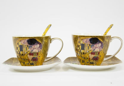 Filiżanka Gustav Klimt porcelana 250 ml 2 szt. serwis kawowy