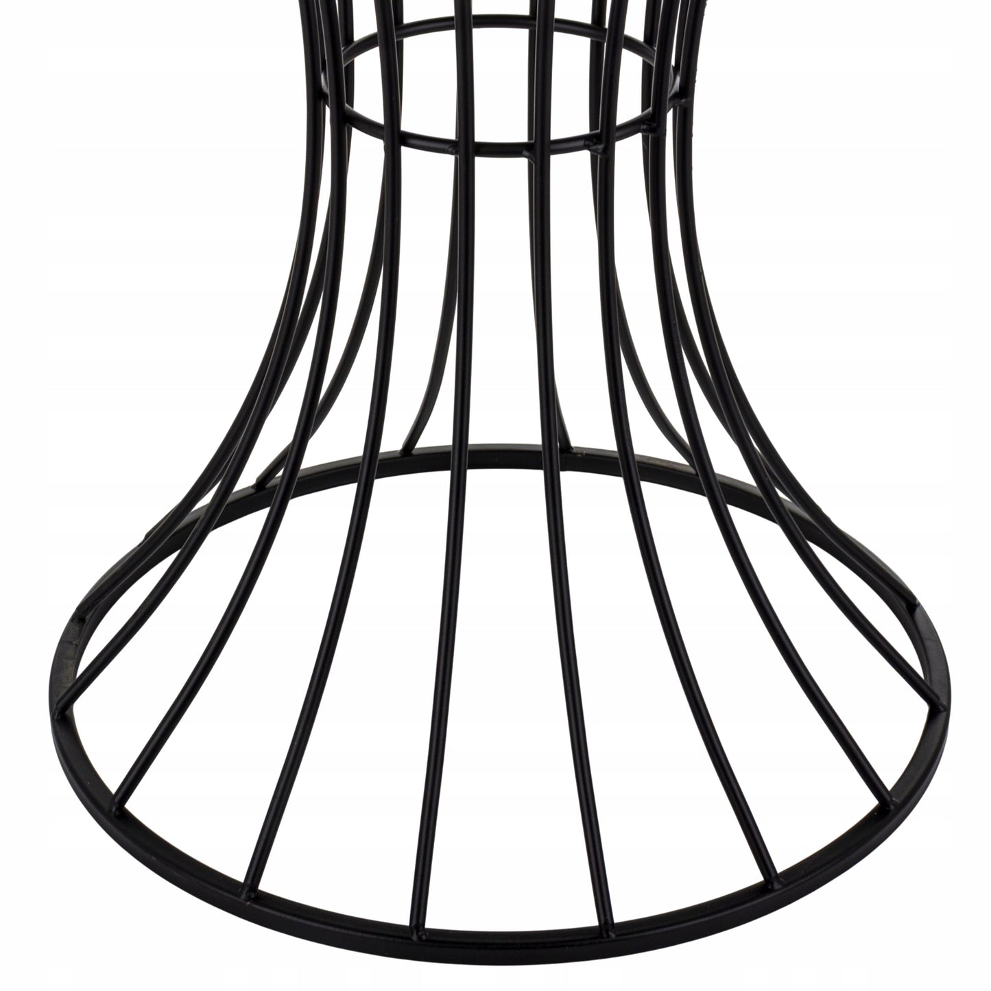 Stojak metalowy 55cm stolik kawowy czarny w stylu loft pomocniczy kwietnik