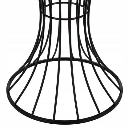 Stojak metalowy 55cm stolik kawowy czarny w stylu loft pomocniczy kwietnik