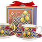2 szt Filiżanka porcelanowa zestaw filiżanek w pudełku prezentowym 220 ml