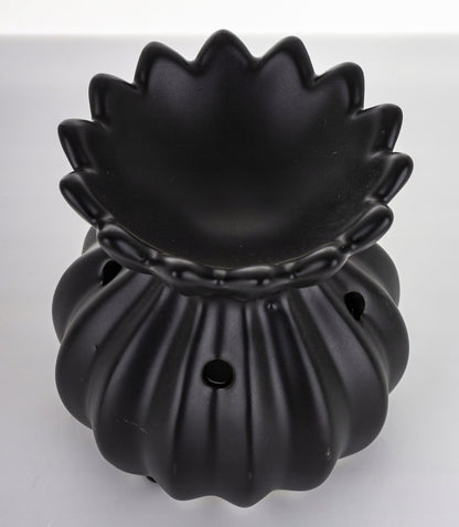 Kominek zapachowy ceramiczny czarny matowy 11 cm