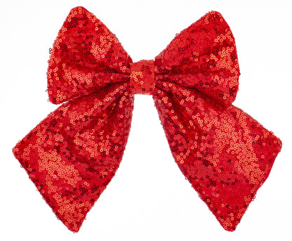 Kokarda tekstylna czerwona 22x26x2,5 cm
