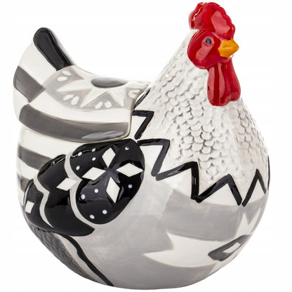 Pojemnik z pokrywką Figurka wielkanocna ceramika kura 22 cm