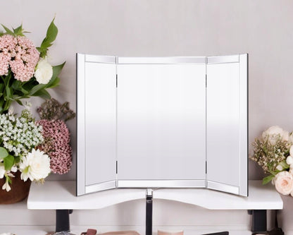 Lustro na toaletkę stojące Glamour prostokątne rozkładane 67 x 60 cm
