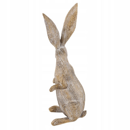 Królik Zając Zajączek boho figurka wielkanocna naturalna dekoracja domu