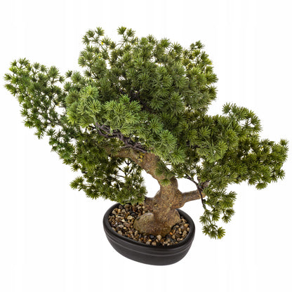 Okazałe sztuczne drzewko BONSAI 48x50x28 cm modrzew japoński iglasty BONZAI