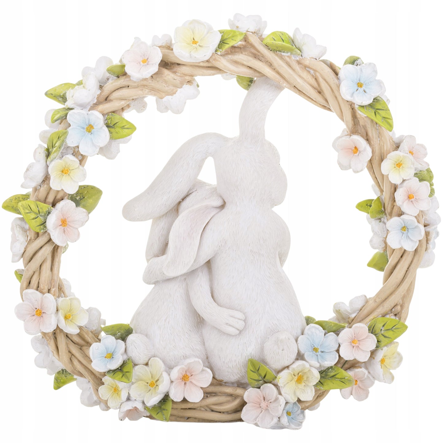 Króliczki figurka wielkanocna dekoracja wiosenna ozdoba zajączki 26 cm