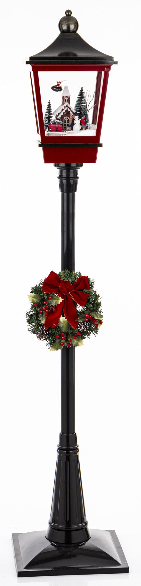 Dekoracja latarnia z pozytywką LED 186x38x38 dł. kabla ok. 150 cm wzór 1