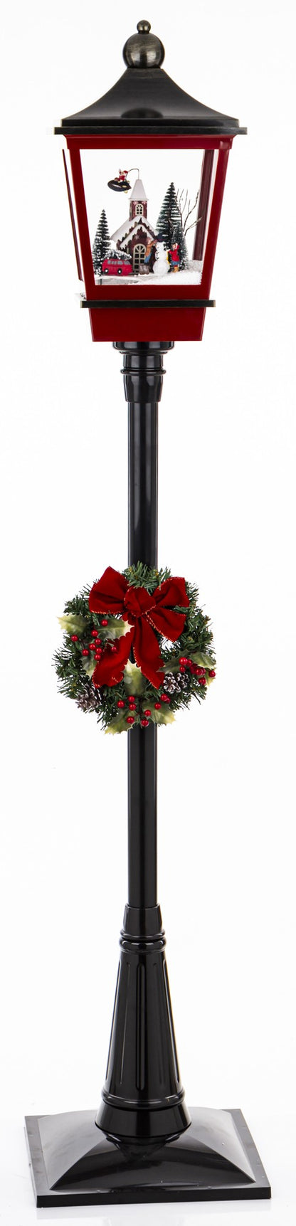 Dekoracja latarnia z pozytywką LED 186x38x38 dł. kabla ok. 150 cm wzór 1