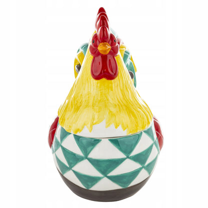 Figurka pojemnik ceramiczny z pokrywką kura 26 cm