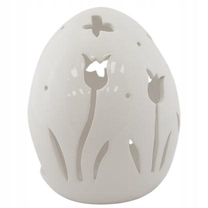 Jajko T-Light dekoracja wielkanoc ozdoba ceramiczna latarenka 20cm