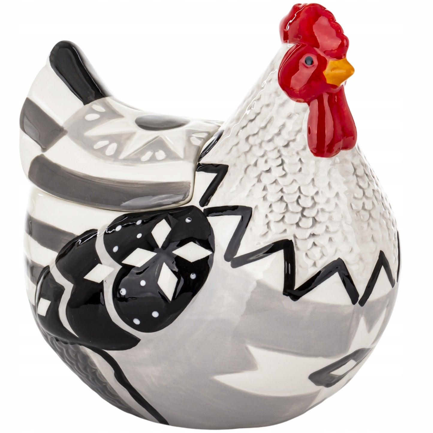 Pojemnik z pokrywką Figurka wielkanocna ceramika kura 22 cm