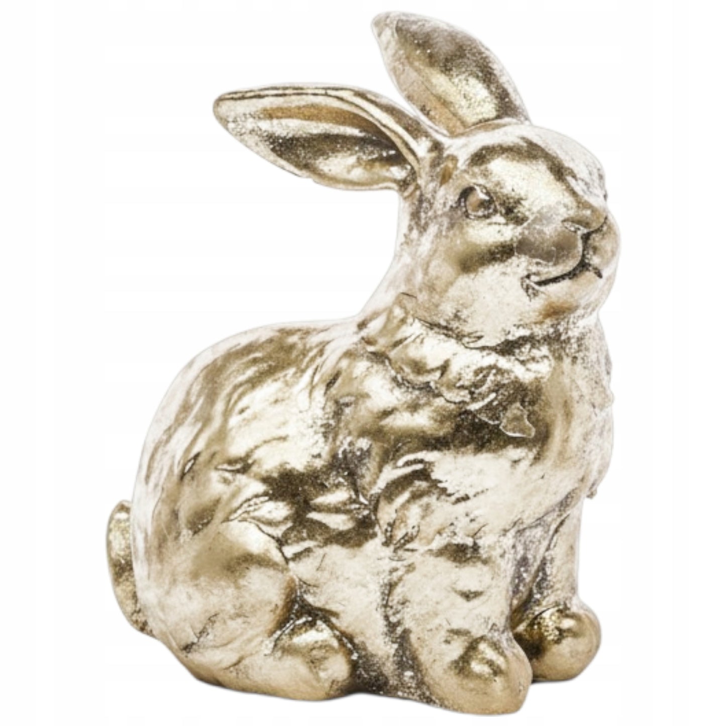Królik figurka wielkanocna złota dekoracja zajączek ozdoba glamour